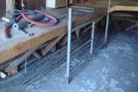 Mason Steel Scaffold Frame , Bars and Galvanised Side Bracket