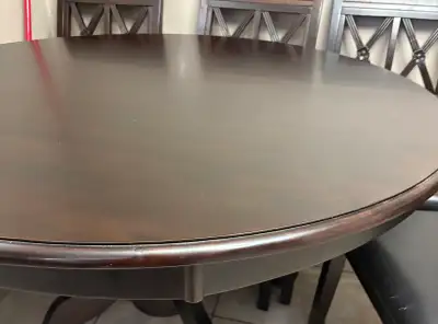 50” Round Espresso Dining Table, View more