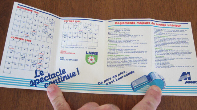 RARE Calendrier officiel du MANIC de Montréal 1981-1982-1983 dans Art et objets de collection  à Longueuil/Rive Sud - Image 4