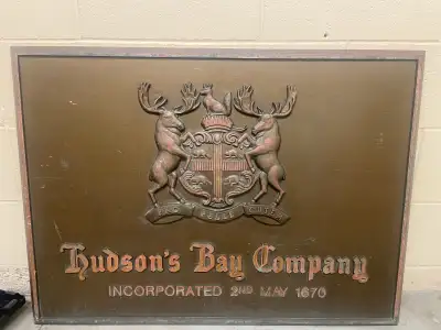 Original Hudson's Bay Company Bronze Entrance Plaque | Bay & Que, View more