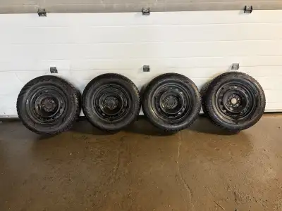 4 winter tires on rims. All in good condition, tires hold air and have lots of tread left on them. B...