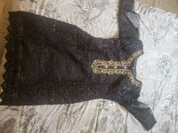 Large size black pakistani kurta