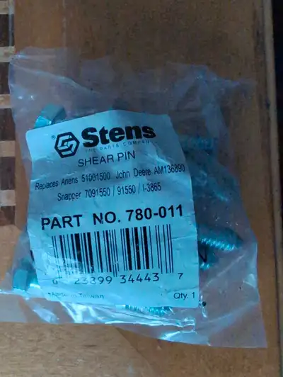 Stens Shear Pins for Snowblower, View more