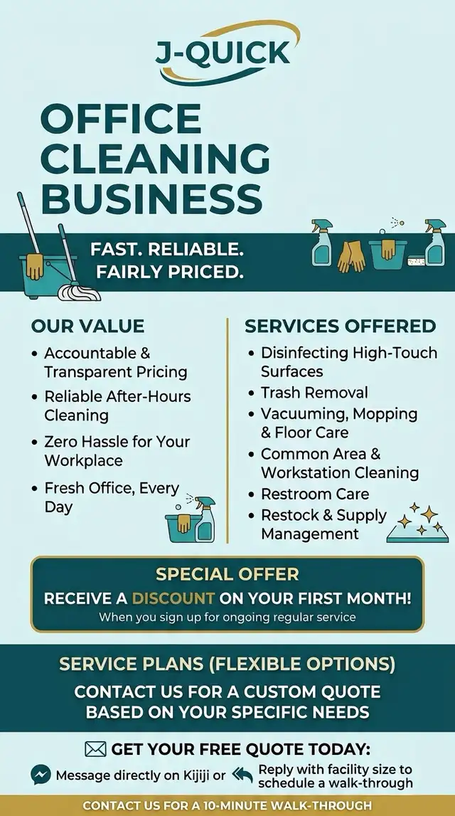 Office and Business Cleaning | HRM | New Customer Offer