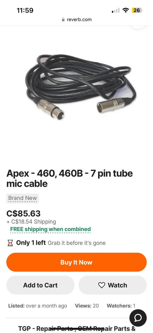 Apex 460 condenser mic in Pro Audio & Recording Equipment in Edmonton - Image 2