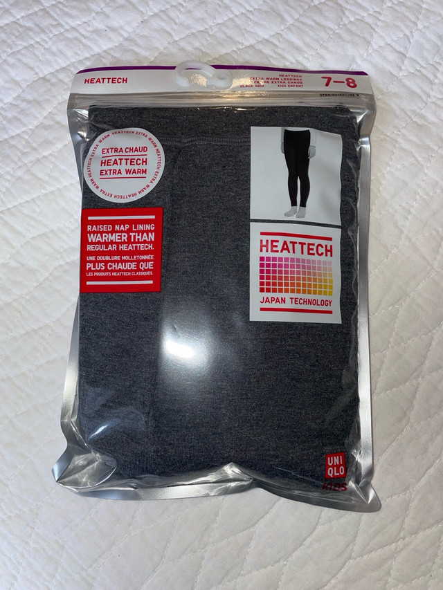 UNIQLO HEATTECH LEGGINGS (EXTRA WARM) - SIZE 7-8T in Kids & Youth in City of Toronto