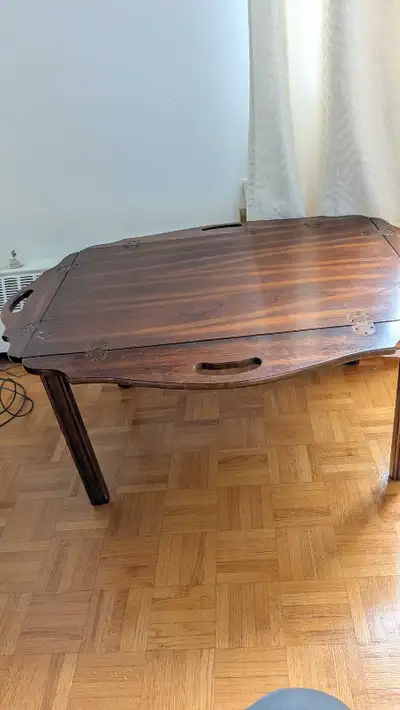 Antique Mahogany Butler Table, View more