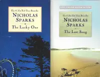2 x Nicholas Sparks Books: THE LUCKY ONE & THE LAST SONG