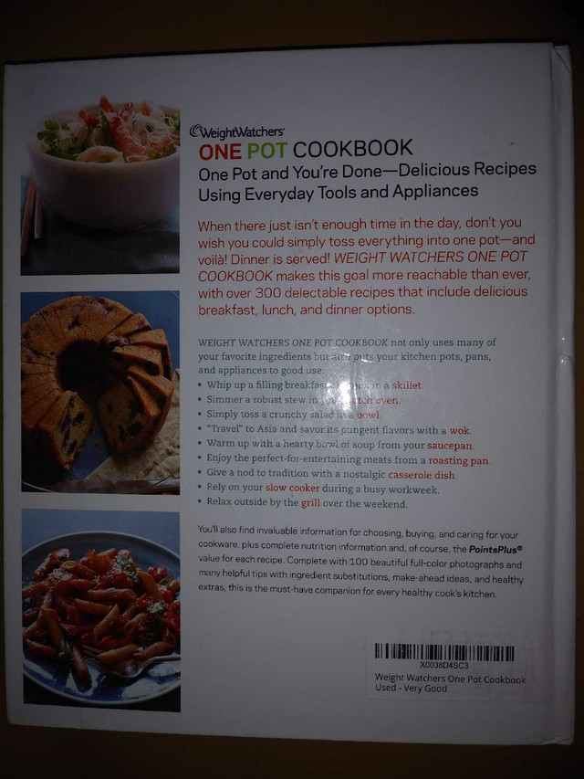 BOOK - Weight Watcher's One Pot Cookbook in Textbooks in City of Toronto - Image 2