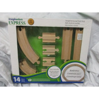 wooden train track new