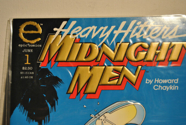 Heavy Hitters Midnight Men 4 Issue Series Epic Comics 1993 NM FP in Arts & Collectibles in Vancouver - Image 4