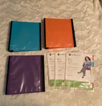 Staples Binders with Tab Dividers and Paper