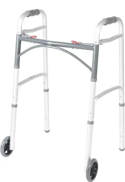 Drive Medical Deluxe Two Button Folding Walker wit, View more