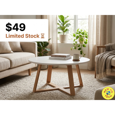 Coffee Table Shape White Round, View more