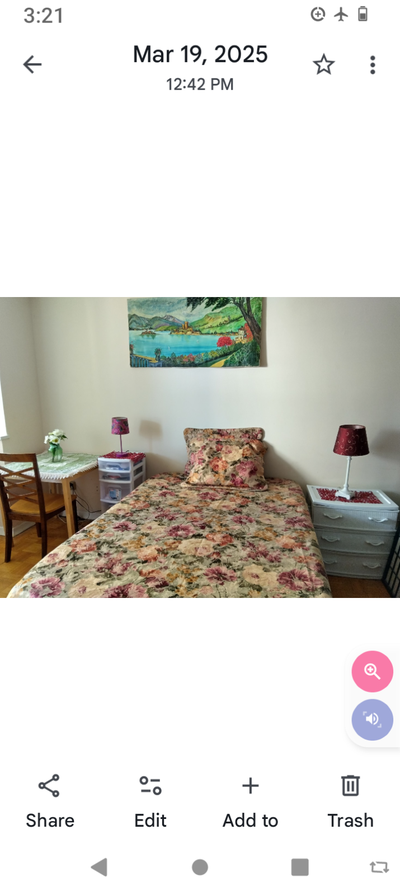 Big, bright room, not a basement for rent daily $40/ weekly $200/ monthly $600, only February. Fully...