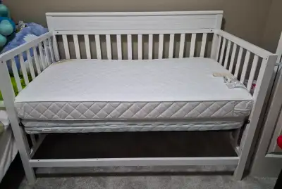 5 in 1 convertible crib and mattress, View more
