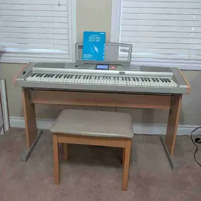 Yamaha Portable Grand Electric Piano DGX-505 with bench, View more