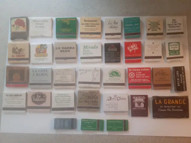 CARTONS D'ALUMETTES VINTAGES DE RESTAURANTS DE MONTREAL in Arts & Collectibles in Laval / North Shore - Image 10