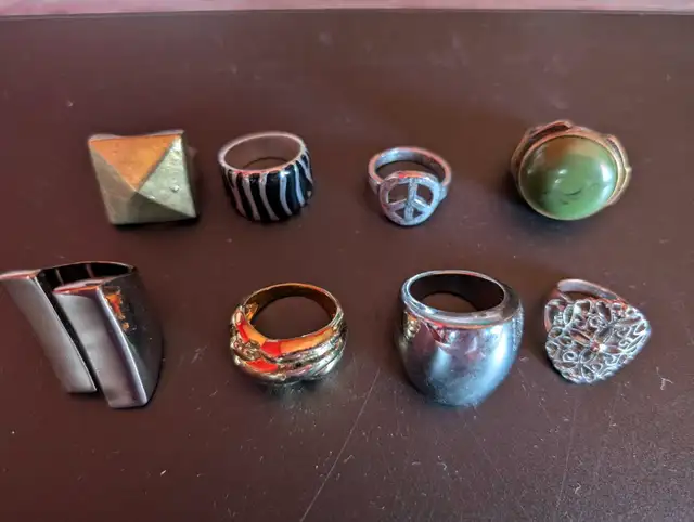 Lot of 8 Vintage Costume Jewelry Rings  in Jewellery & Watches in Mississauga / Peel Region - Image 2