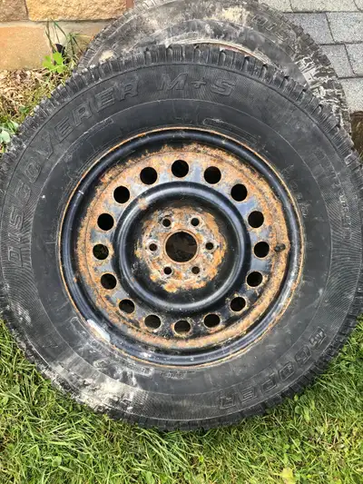 Rims are from a 2020 Chevy traverse tires aren’t that good. 2nd set from a Chevy pickup tires are in...