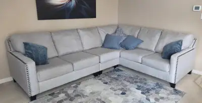 Comfy Ashley Sectional Couch, View more