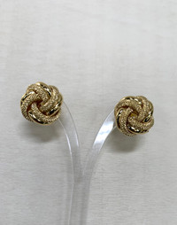 BRAND NEW!!! 10K Yellow Gold Knot Earrings