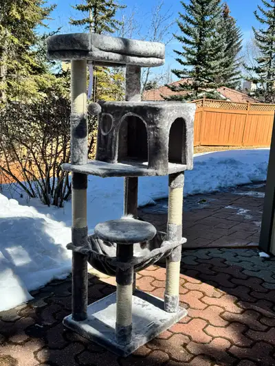 Brand New 53” Cat Tree – Light Grey – Pickup or Delivery, View more