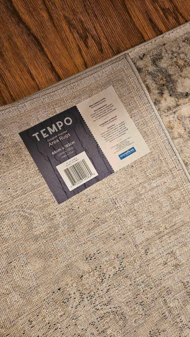 Area Rug Floor Runner Carpet Mat - Tempo in Rugs, Carpets & Runners in Calgary - Image 2