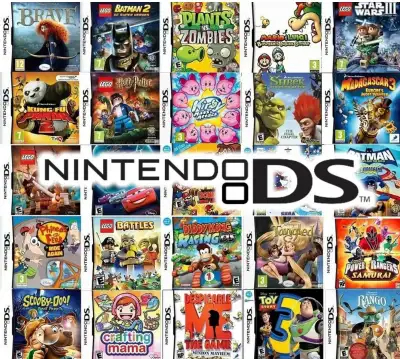 Game card for Nintendo DS, DS Lite, DSi, DSi XL, 2DS, 2DS XL, 3DS, and 3DS XL. OVER 2000 GAMES IN TO...