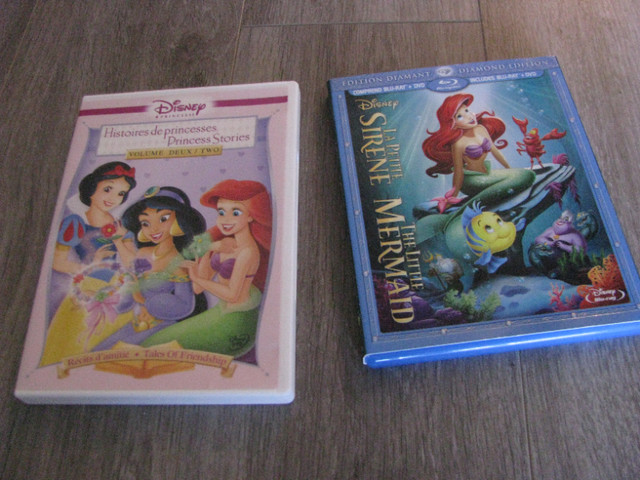 DVD DISNEY  La petite Sirene  et Histoires de princesses dans CD, DVD et Blu-ray  à Ville de Montréal