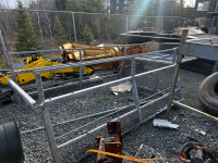 Galvanized truck ladder work rack 