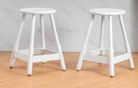 24 Inch Bar Stools with Round Seat 2pc - New in box