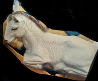 Vintage TPI 1997 Christmas Nativity Grey Donkey Blow Mold 21”