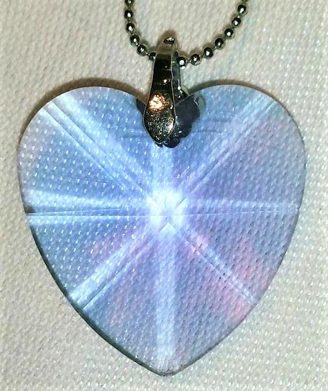 Pink Heart Crystal Pendant & 18 KPC White Gold Plated Necklace in Jewellery & Watches in London - Image 3