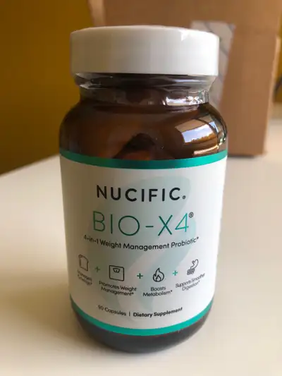 Nucific BIO-X4 | 4-in-1 Weight Management Probiotic Capsules, View more