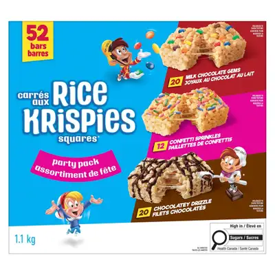 Costco Rice Krispies Squares Bars Party Pack, 1.1 kg, View more