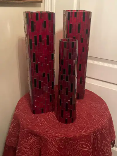 Mosaic Glass Vase Set, View more