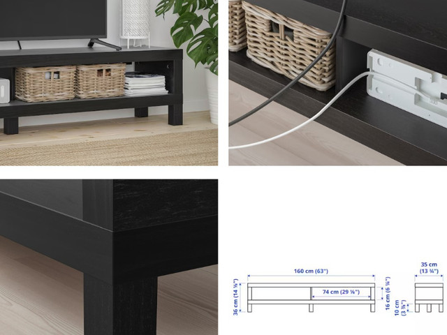 IKEA - LACK TV bench, black-brown, in TV Tables & Entertainment Units in City of Toronto - Image 3