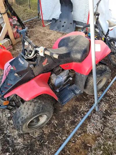 Not a honda. It's a 120 Kazuma Has sat for a few years probably only need battery and tune up.