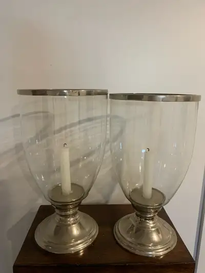 Glass Hurricane Candle Holders, View more