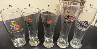 VARIOUS GLASSWARE AND BEER GLASSES, View more