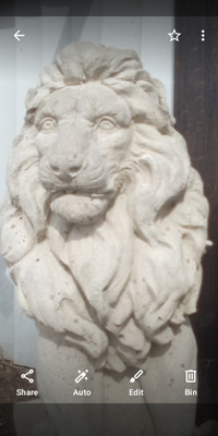 Lion Statue's concrete