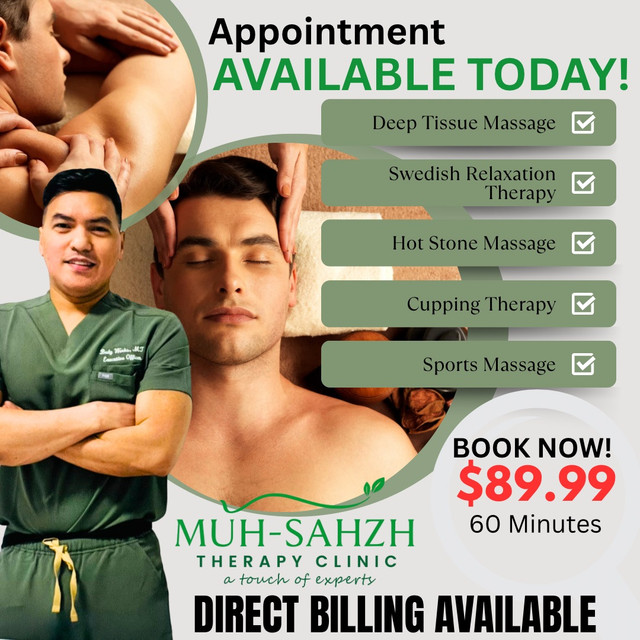 Deep Tissue | Relaxation Massage Therapy ( Direct Billing ) - Edmonton in Massage Services in Edmonton