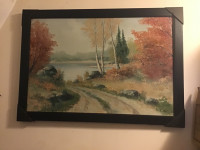 New Framed Wall painting - 33.25" x 23.25"