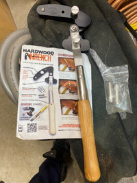 One hardwood wrench for installing decking and siding that needs