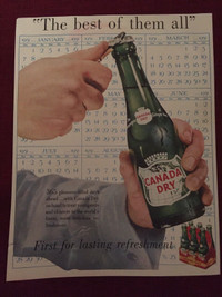 1951 Canada Dry Original Ad