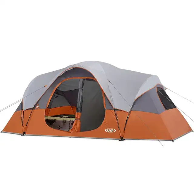 UNP Camping Tent 10-Person-Family Tent, Orange in Fishing, Camping & Outdoors in Markham / York Region - Image 2