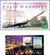 AUSTRALIA - IRELAND. Émission conjointe "POLLY  WOODSIDE", 1999.