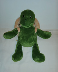 Build a Bear Green Trekkin Turtle 17" Plush Shell Backpack