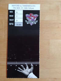 Toronto Raptors First Year Ticket Stub